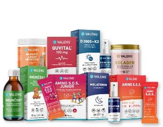 Valens brand portfolio of food supplements — syrups, oral sprays, sachets, capsules and powders