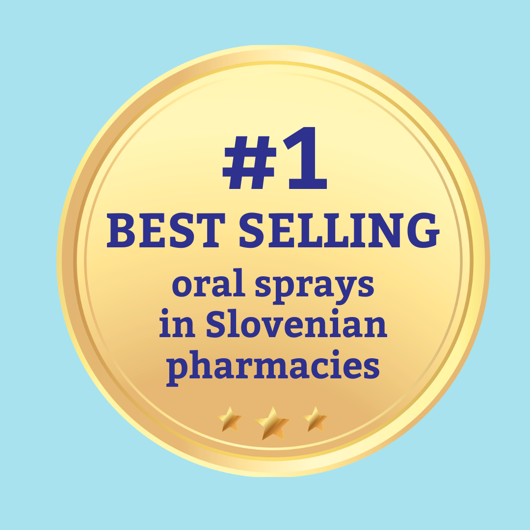 Best selling oral sprays in Slovenian pharmacies